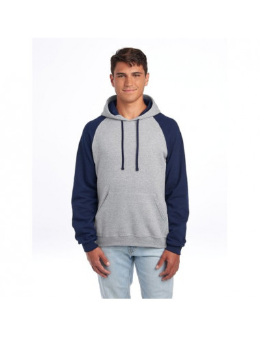 NuBlend Colour Block Raglan Hooded Sweatshirt