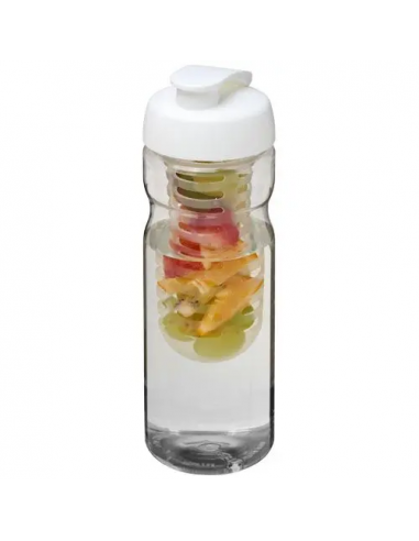 Borraccia sportiva H2O Active® Base da 650 ml con coperchio a scatto e infusore