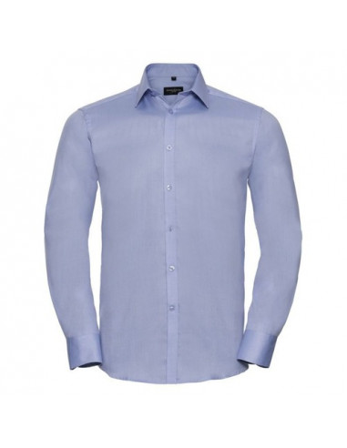 Men's Long Sleeve Tailored Herringbone Shirt