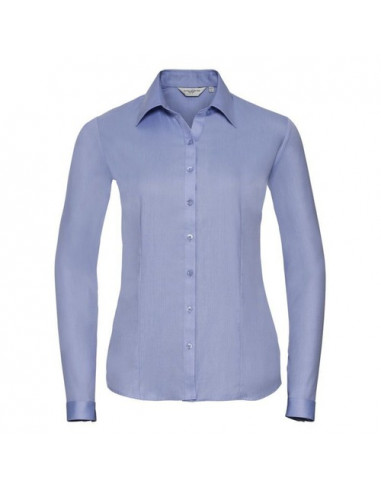 Ladies' Long Sleeve Tailored Herringbone Shirt