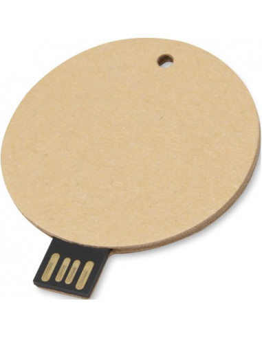 USB 2.0 in carta riciclata rotonda