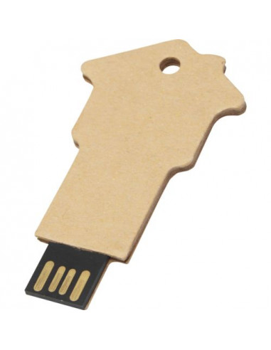 USB 2.0 in carta riciclata a forma di casa