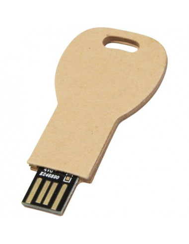 USB 2.0 in carta riciclata a forma di chiave