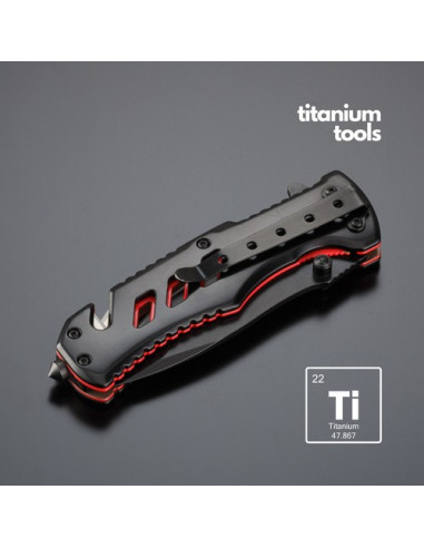 COLTELLO D'EMERGENZA OPTIMA TITANIO