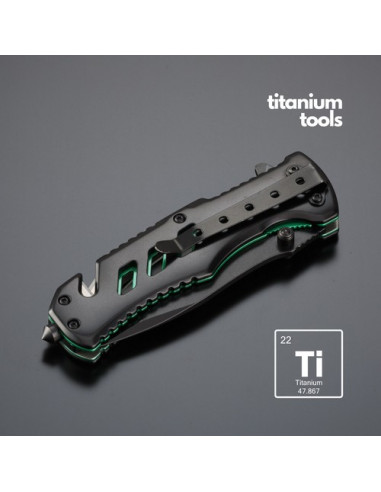 COLTELLO D'EMERGENZA OPTIMA TITANIO