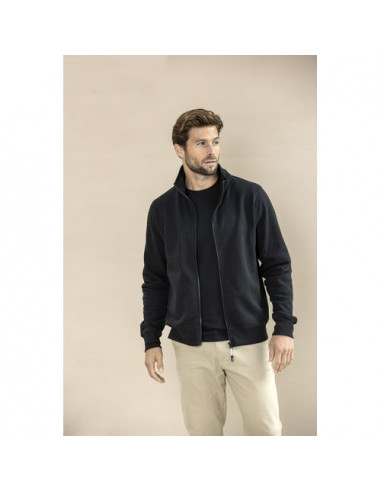 Maglione unisex in tessuto riciclato a cerniera intera Galena Aware™