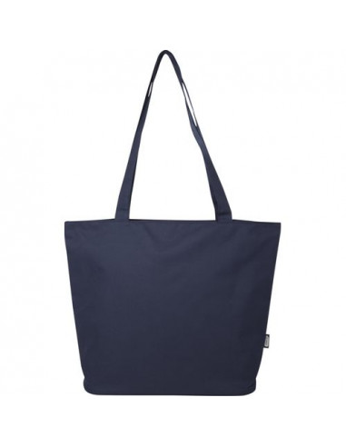 Tote bag in materiale riciclato certificato GRS con cerniera Panama 20l