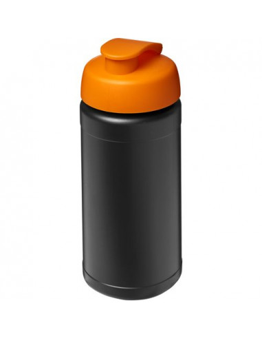 Borraccia sportiva in materiale riciclato con coperchio a scatto da 500 ml Baseline