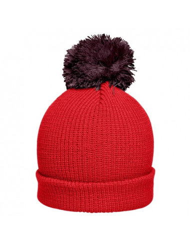 Pompon Hat with Brim