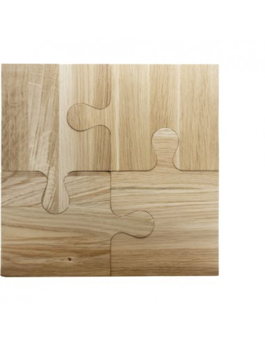 Tagliere in rovere con design puzzle SCX.design K05