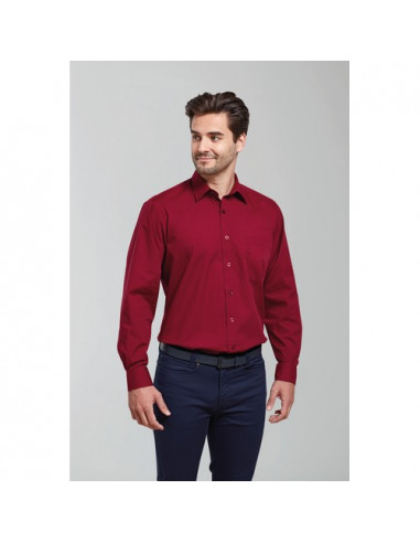 Men's Long Sleeve Poplin Shirt