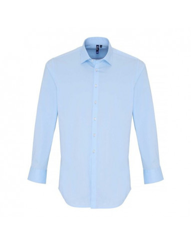 Men's Stretch Fit Cotton Poplin Long Sleeve Shirt