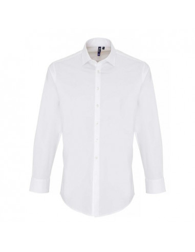 Men's Stretch Fit Cotton Poplin Long Sleeve Shirt