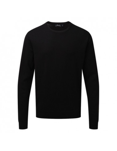 Men's Crew Neck Cotton Rich Knitted Sweater