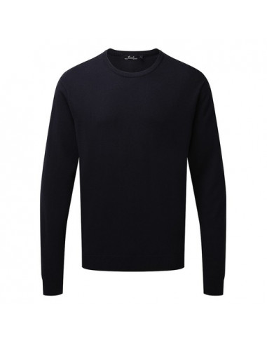 Men's Crew Neck Cotton Rich Knitted Sweater