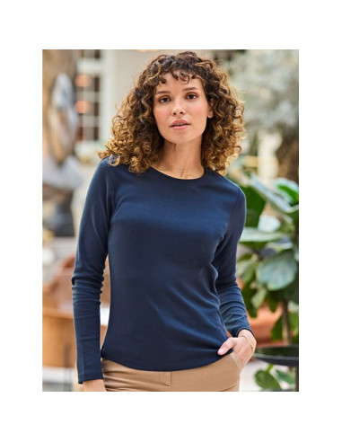 Ladies Long Sleeve Interlock Tee