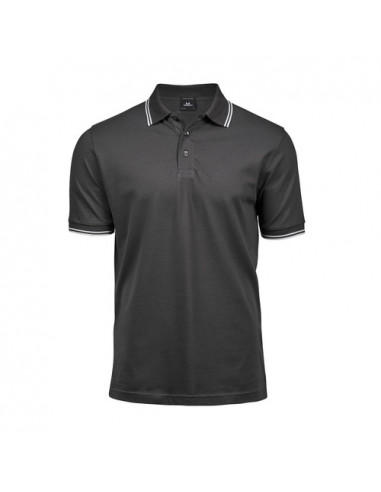 Luxury Stripe Stretch Polo