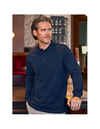 Luxury Stretch Long Sleeve Polo