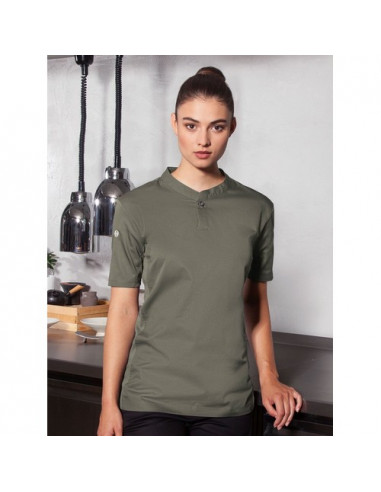 Ladies Short-Sleeve Work Shirt Performance