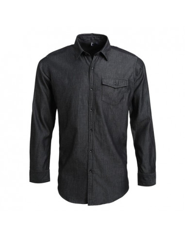 Men'’s Jeans Stitch Denim Shirt