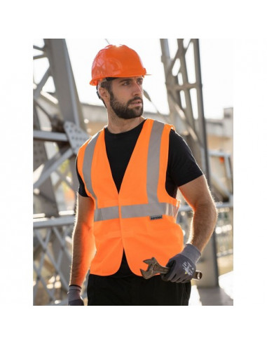 Safety Vest with 3 reflective Tapes