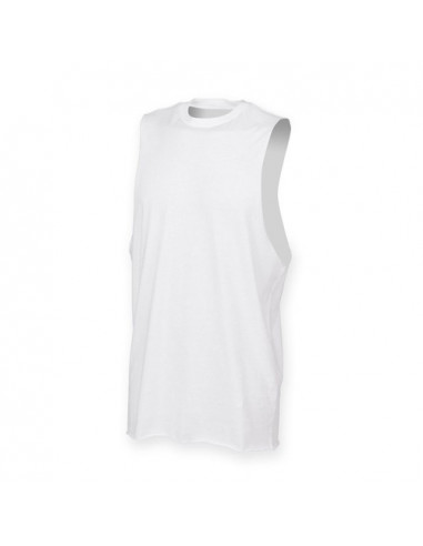 Men's High Neck Slash Armhole Vest