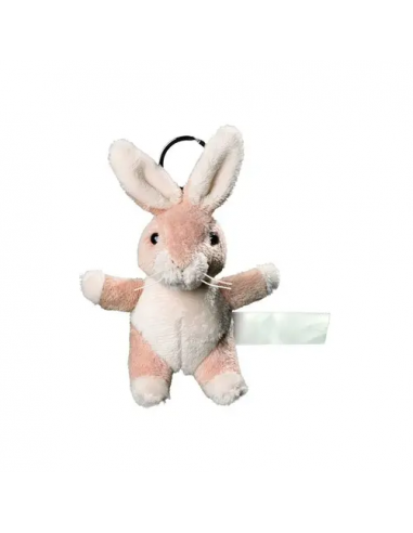 Plush rabbit with keychain