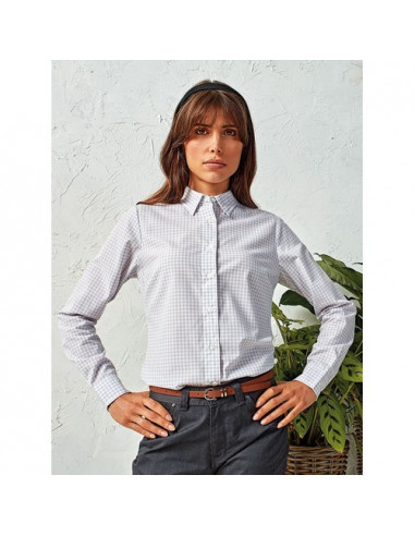 ‘Maxton’ Check - Women's Long Sleeve Shirt