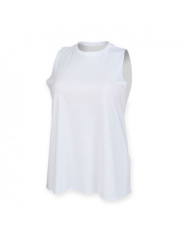 Women's High Neck Slash Armhole Vest