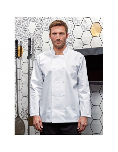 Long Sleeve Press Stud Chef'’s Jacket