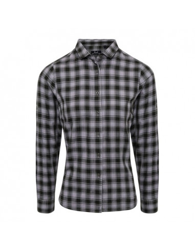 Ladies' LSL 'Mulligan' Check Cotton Bar Shirt t