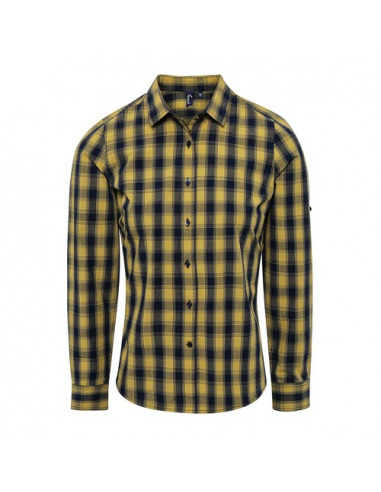 Ladies' LSL 'Mulligan' Check Cotton Bar Shirt t