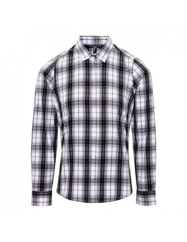 Ladies' LSL 'Ginmill' Check Cotton Bar Shirt