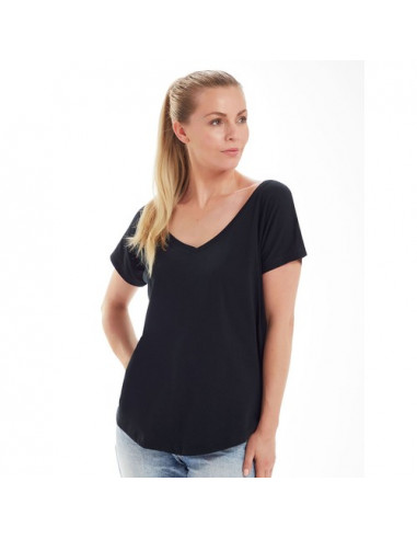 Women's Loose Fit V Neck T