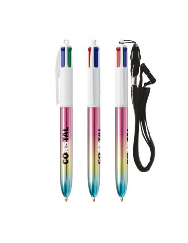 BIC® 4 Colours® Gradient + Lanyard