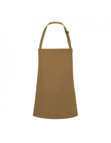 Short Bib Apron Basic With Buckle And Pocket