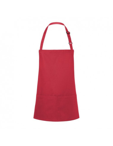 Short Bib Apron Basic With Buckle And Pocket