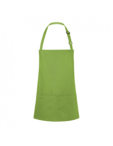 Short Bib Apron Basic With Buckle And Pocket