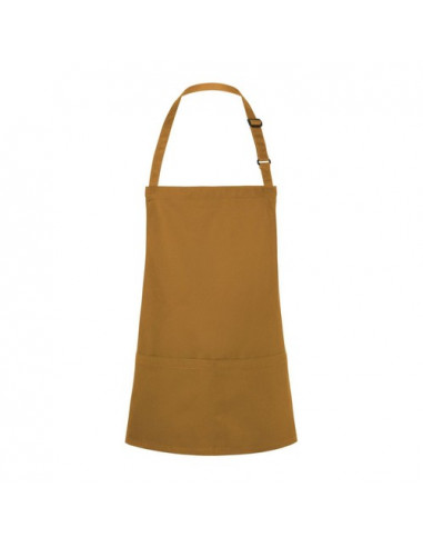 Short Bib Apron Basic With Buckle And Pocket