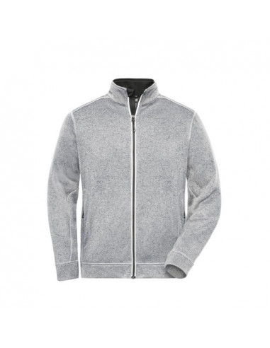 Men's Knitted Workwear Fleece Jacket - Solid