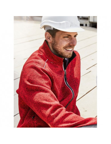 Men's Knitted Workwear Fleece Jacket - Solid