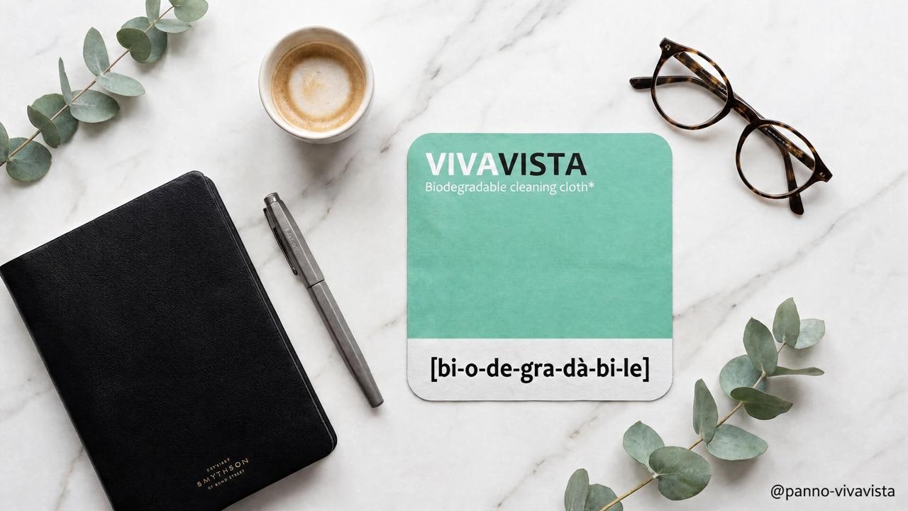 VIVAvista pannetto biodegradabile microfibra mis. 18*18 cm